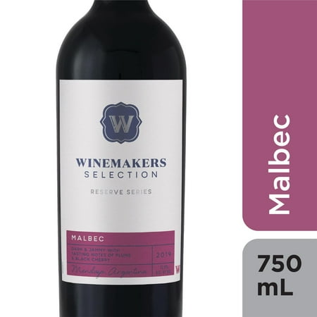 Winemakers Selection Malbec Red Wine, 750ml Glass Bottle