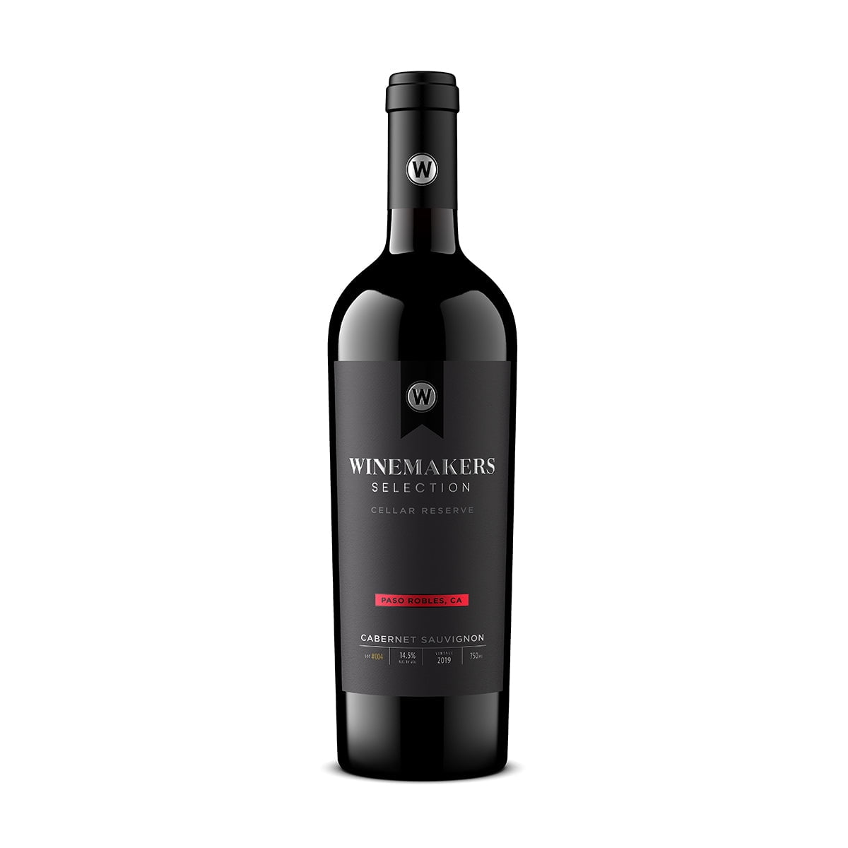 Winemakers Selection Cabernet Sauvignon Red Wine, Paso Robles, 15% ABV, 750ml (Glass Bottle)