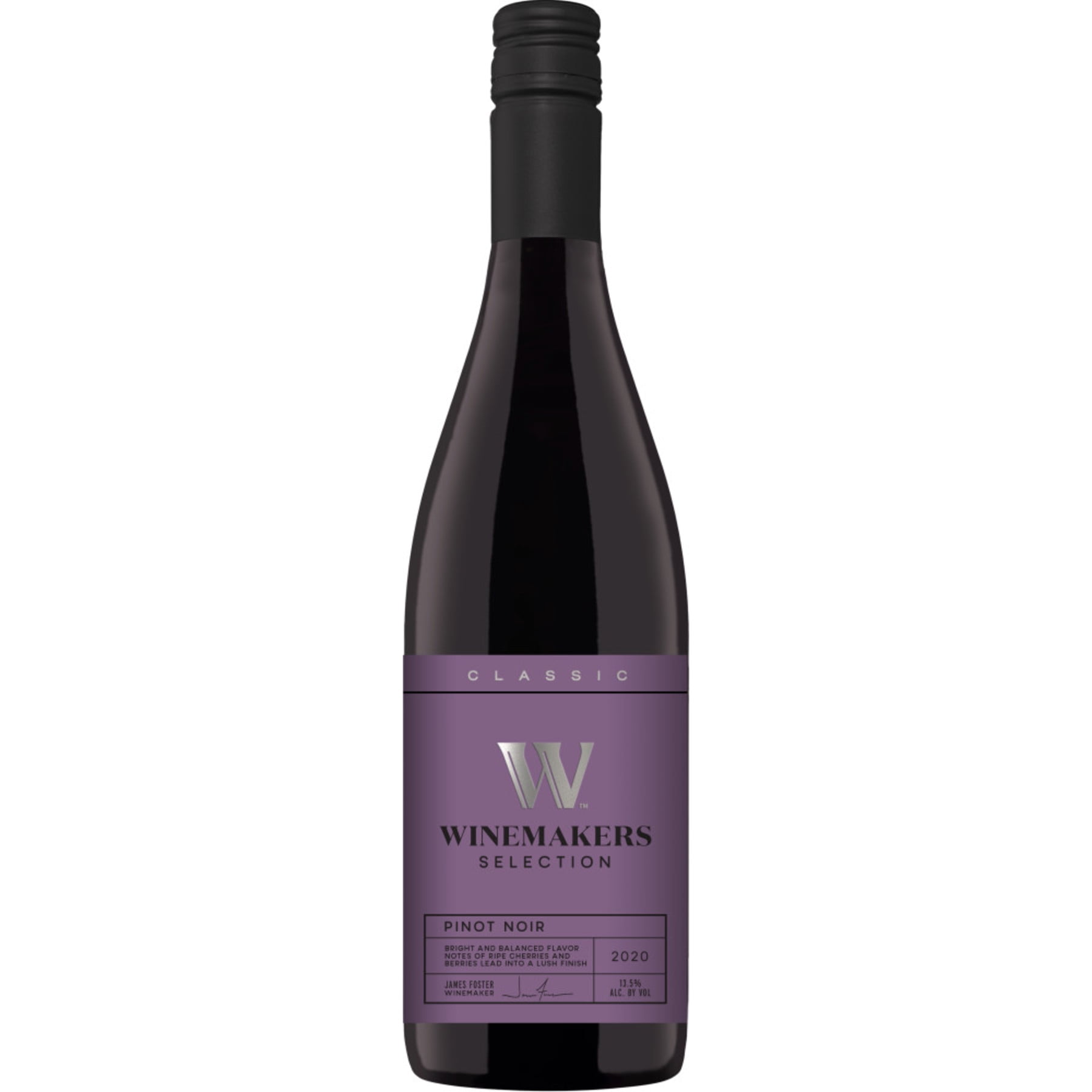 Winemakers Selection Classic Series Pinot Noir California Red Wine, 750 ml Bottle, 12% ABV