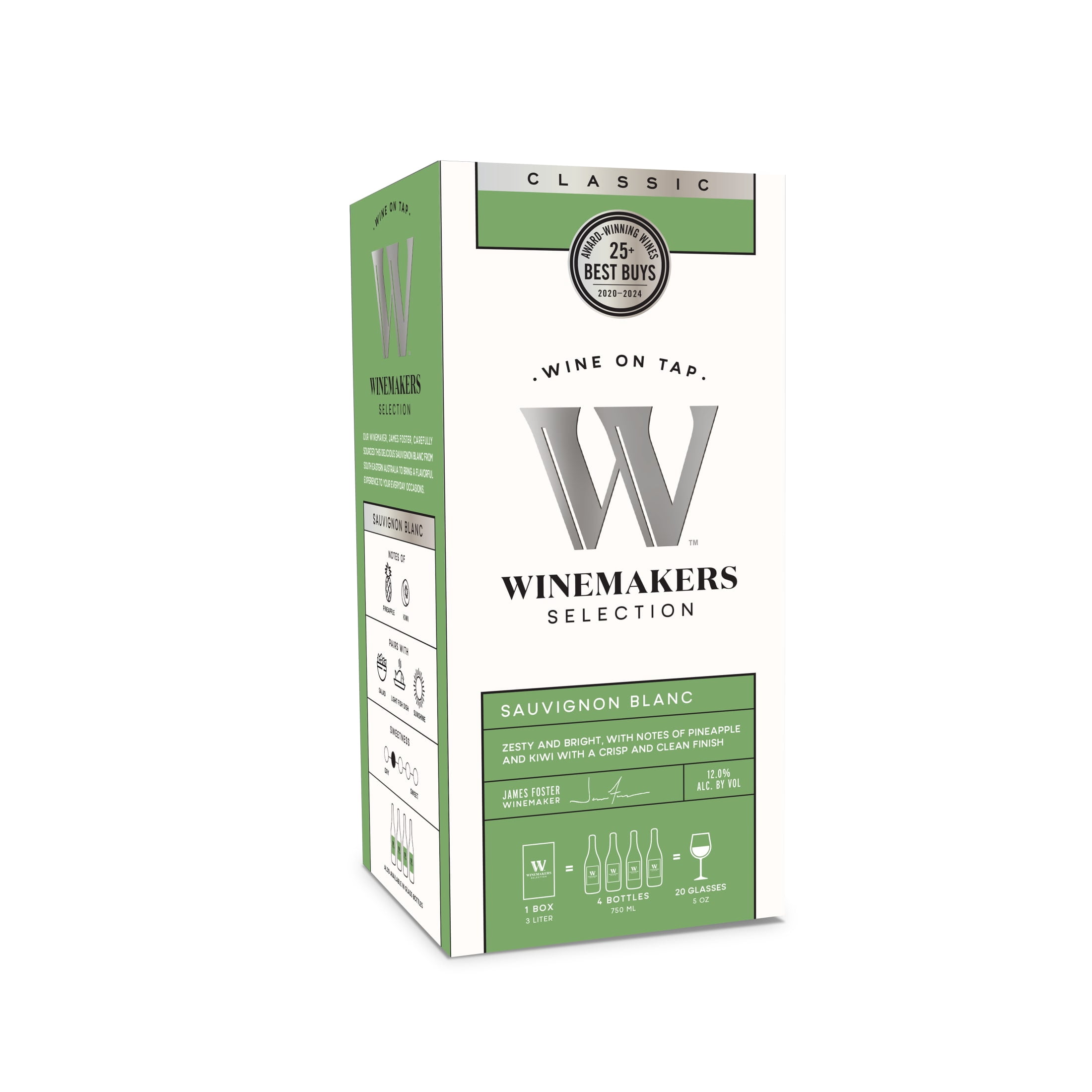 VinnaC 20個入り★3箱★ Winemakers Selection Sauvignon Blanc White Wine Australia 3L Bag
