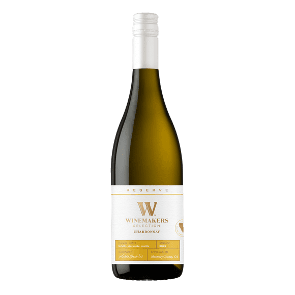 Winemakers Selection Reserve Chardonnay California White Wine, 750ml Bottle, 14% ABV