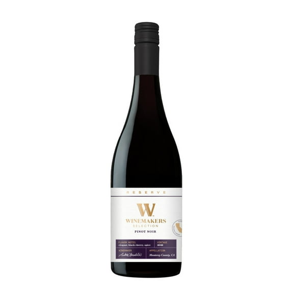 Winemakers Selection Reserve Pinot Noir California Red Wine, 750ml Bottle, 14% ABV