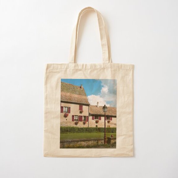 Winery In Saint-Hippolyte, Alsace, France. Canvas Tote Bags, Reusable Shopping Bag