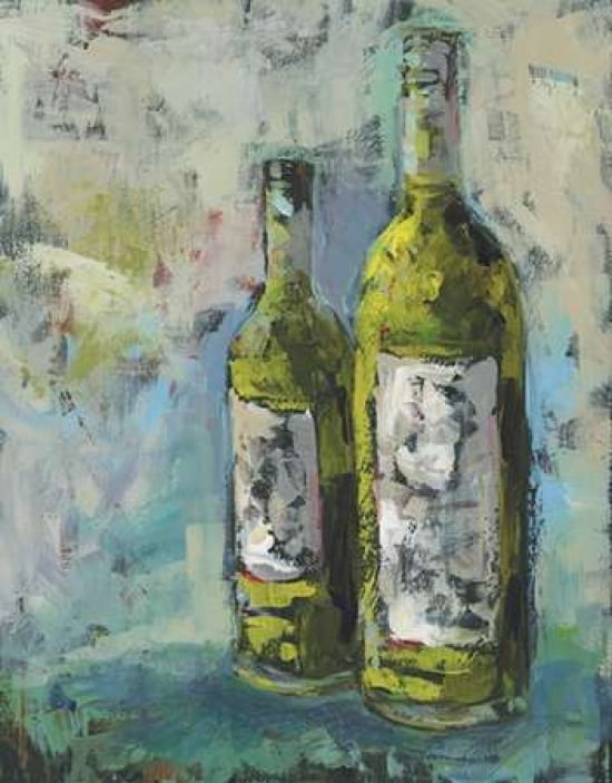 Wines in Grey II Canvas Art - Pamela J Wingard (22 x 28)