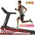 thumbnail image 1 of Winfita Treadmill with 15 Levels Auto Incline, 4HP 300LBS Capacity Electric Treadmill for Home Portable, 0.6-10MPH Speed, Bluetooth & Pulse Monitor, Hydraulic Folding, Long Stride, 1 of 11