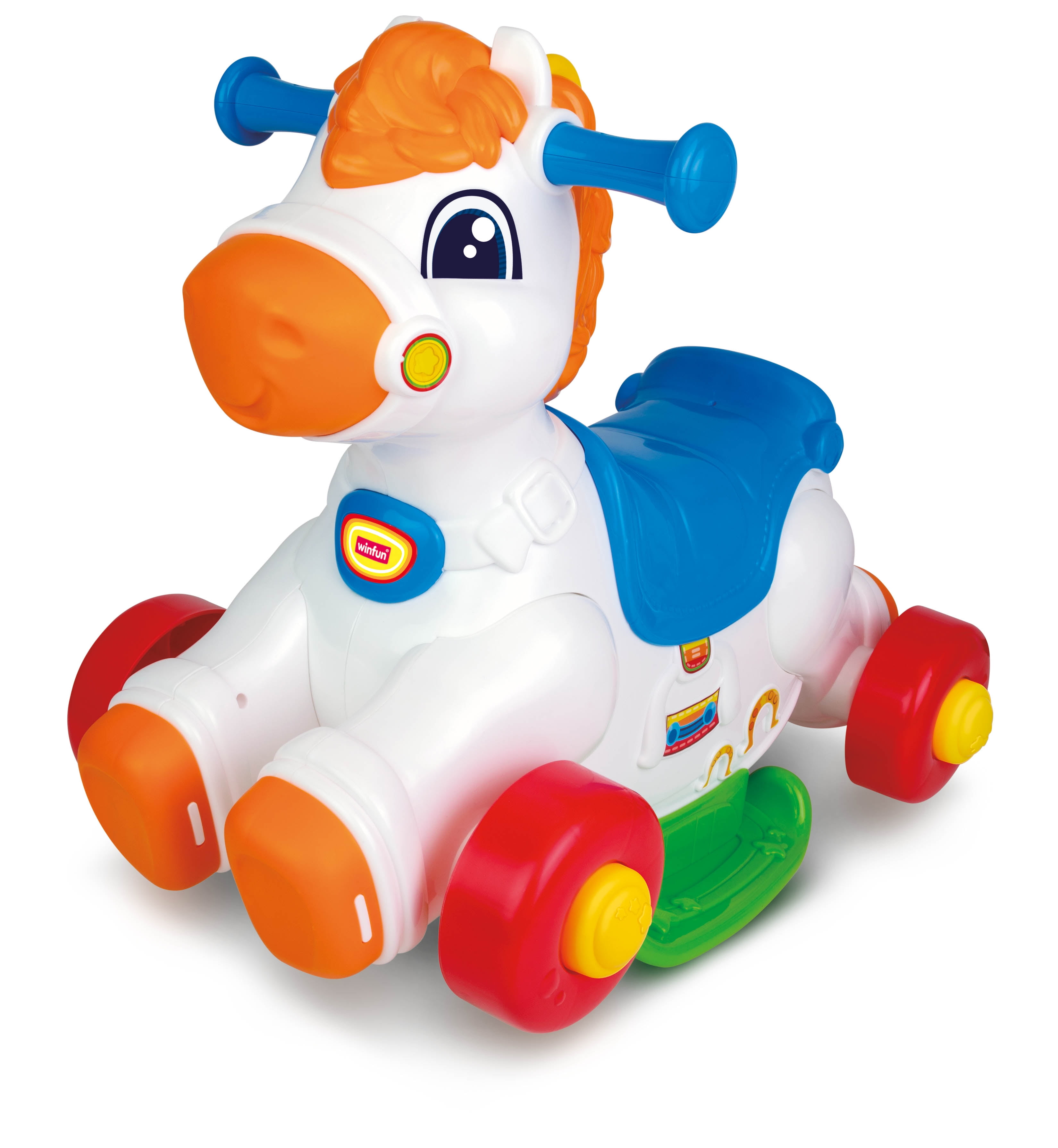 Winfun Multi-Color 1 Piece Junior Rocking Horse - Gender Neutral Recommended for Ages 12 - 36 Months