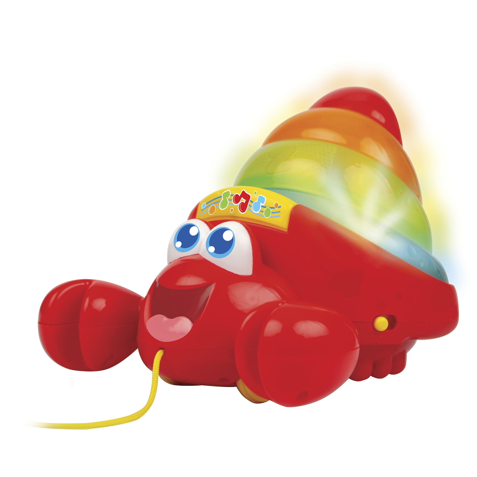 Winfun: Pull Along Crab Stacker - Lights & Sounds, Walking & Stacking Toy, 4 Colorful Cups, Motor Training, Sensory Toy, Baby & Toddler Ages 12mo+