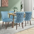 WingBack Dining Chair with Nailhead Trim Set of 4