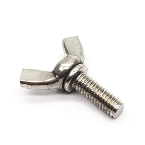 Wing Bolt Wing Screw Stainless Steel Butterfly Bolt Screw Thumb Hand Screws 10pcs (M6-1.0x16mm)
