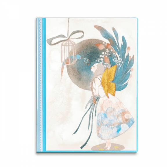 Wing Chinese Classical Style Illustrator Book Sheet Protectors Portfolio Binder Folder