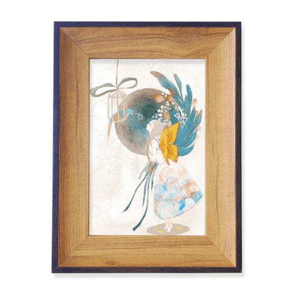 Wing Chinese Classical Style Illustrator Photo Frame Exhibition Display Art Desktop Painting