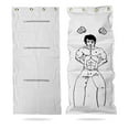 thumbnail image 1 of Wing Chun Wall Punching Bag Kung Fu Strike Points Canvas Target Sectional Bag 33"H x 14"W, 1 of 2