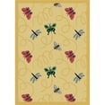 thumbnail image 1 of Wing Dings Gold 3 ft.10 in. x 5 ft.4 in.  WearOn Nylon Machine Tufted- Cut Pile Nature Rug, 1 of 1