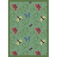 thumbnail image 1 of Wing Dings Green 5 ft.4 in. x 7 ft.8 in.  WearOn Nylon Machine Tufted- Cut Pile Nature Rug, 1 of 1