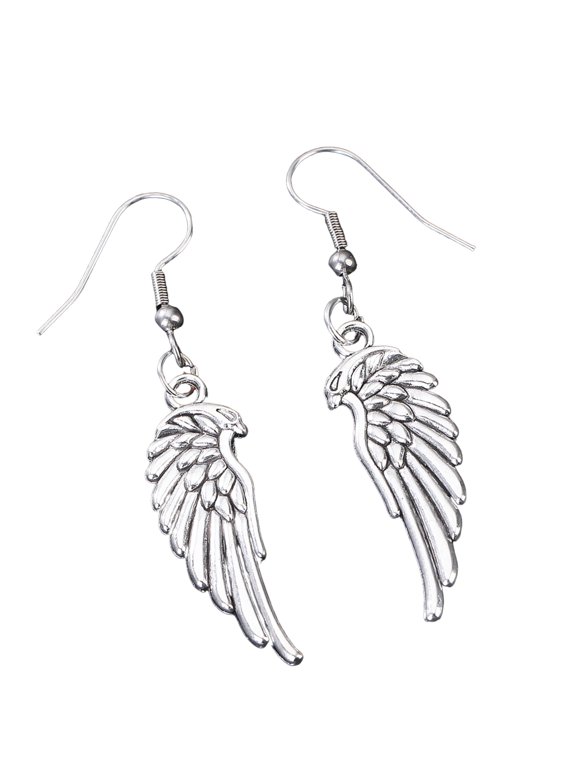 Wing Earrings Women, Elegant Alloy Ear Hooks Jewelry Party & Daily Wear