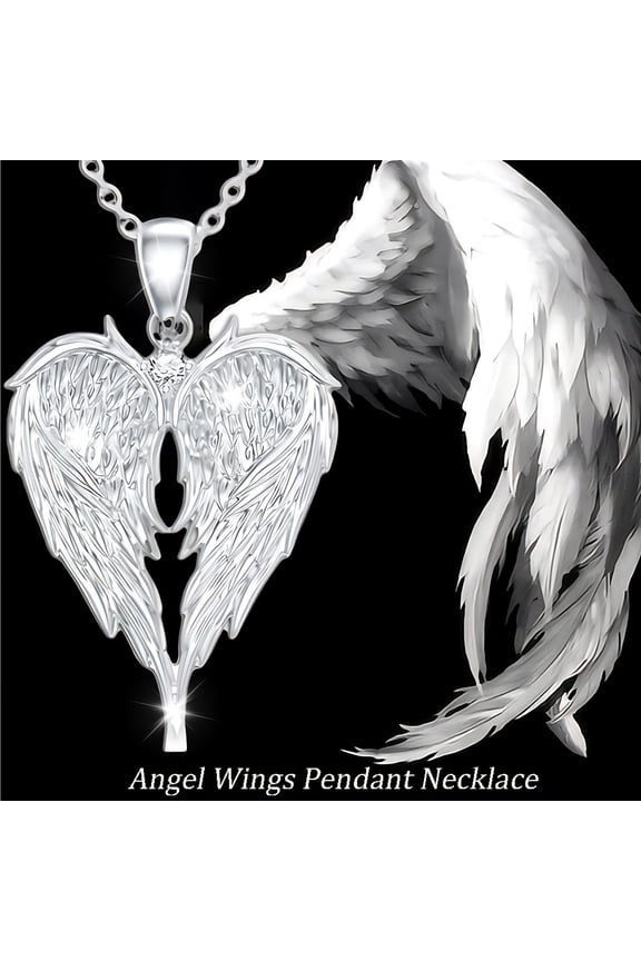 Wing Necklace for Women, Gaqring Fashionable Zirconia Pendant Wing Chain, Elegant Copper Electroplated Jewelry Gift for Special Events Everyday Wear