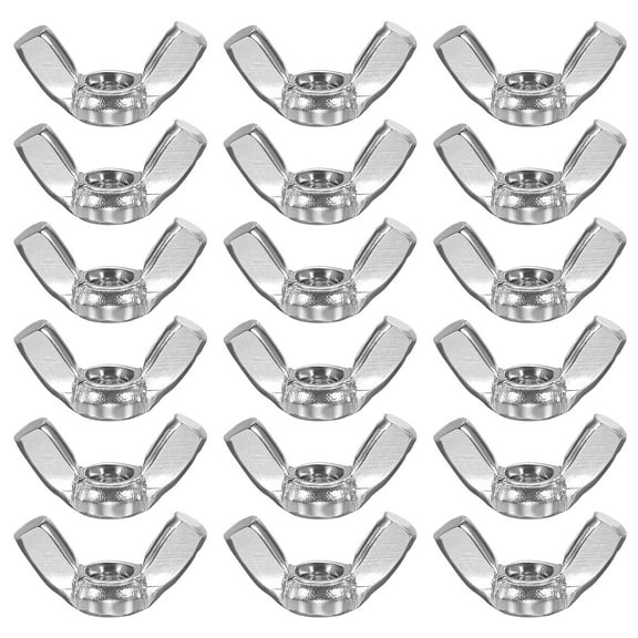 Wing Nuts, 20 Pcs M4 x 0.7 Stainless Steel Butterfly Wing-Nut Fasteners Parts Metric Thread for Repair Install House Furniture Boat, Silver