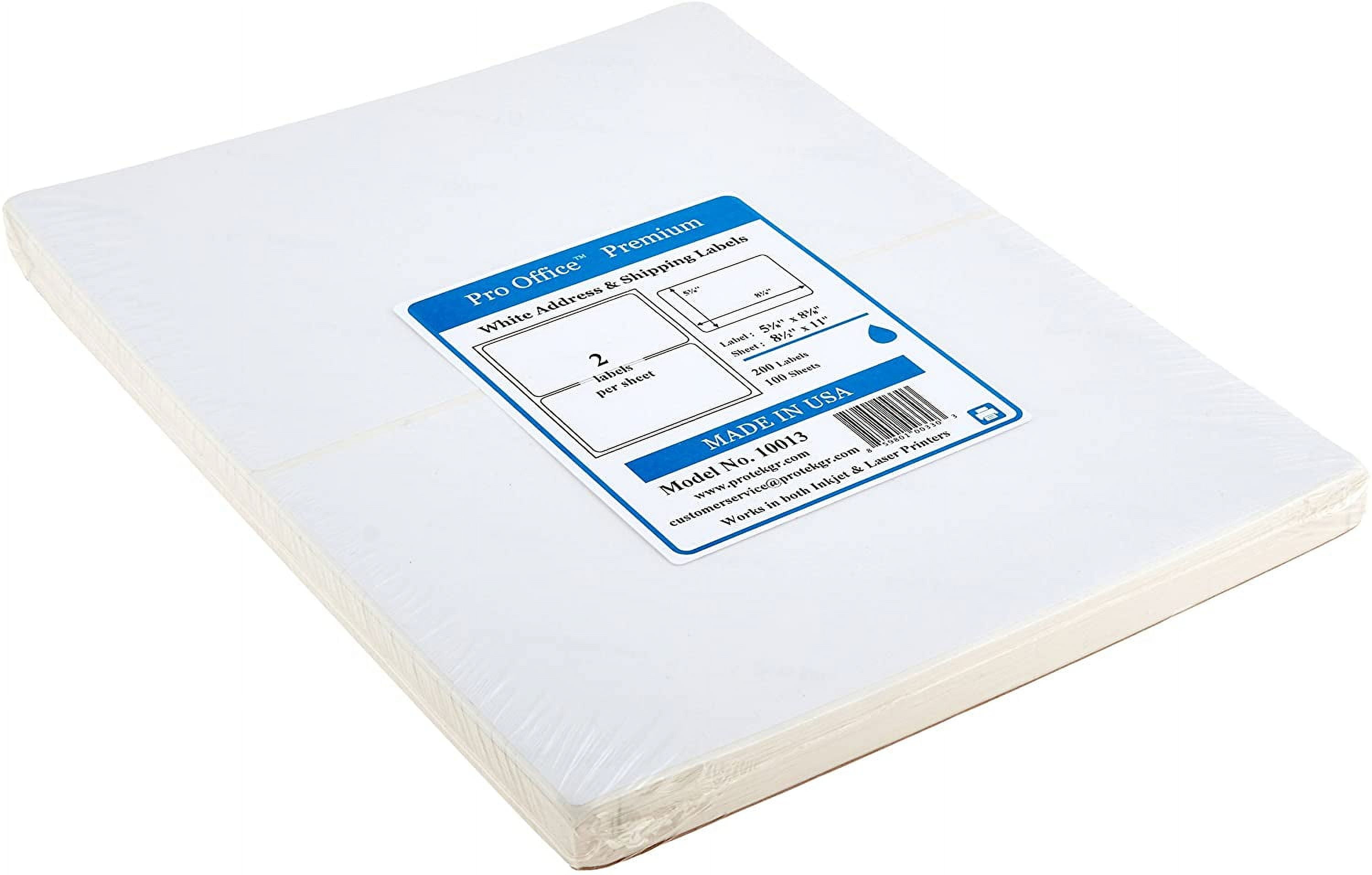 Wing Office Premium 200 Round Corner Blank Half Page SelfAdhesive