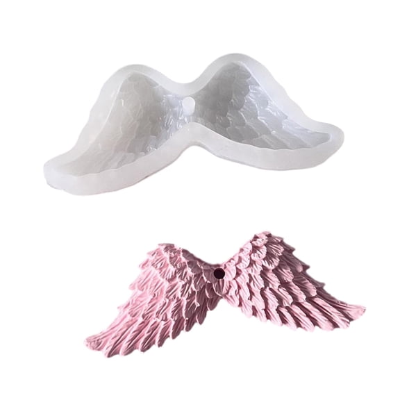 Artistic Handmade Wing Shape Pendant Silicone Jewelry Mold Easy Demolding Mould For Pendants And Decorations