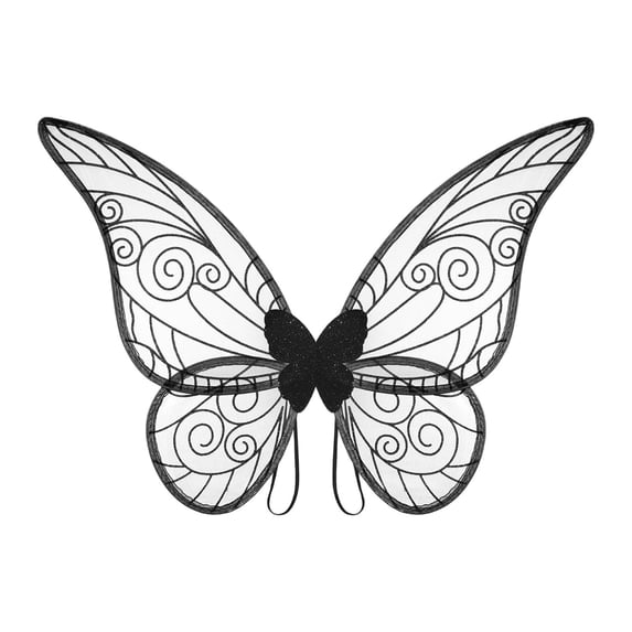 Wing Prop For Adults Fairy Angel Lightweight Semi Transparent Fabric With Wire And Elastic Straps.Multiple Colors Party Decorations for Women 50th Birthday Party Decorations Balloons Event Planner
