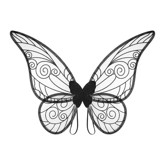 Wing Prop For Adults Fairy Angel Lightweight Semi Transparent Fabric With Wire And Elastic Straps.Multiple Colors Party Decorations for Women 50th Birthday Party Decorations Balloons Event Planner