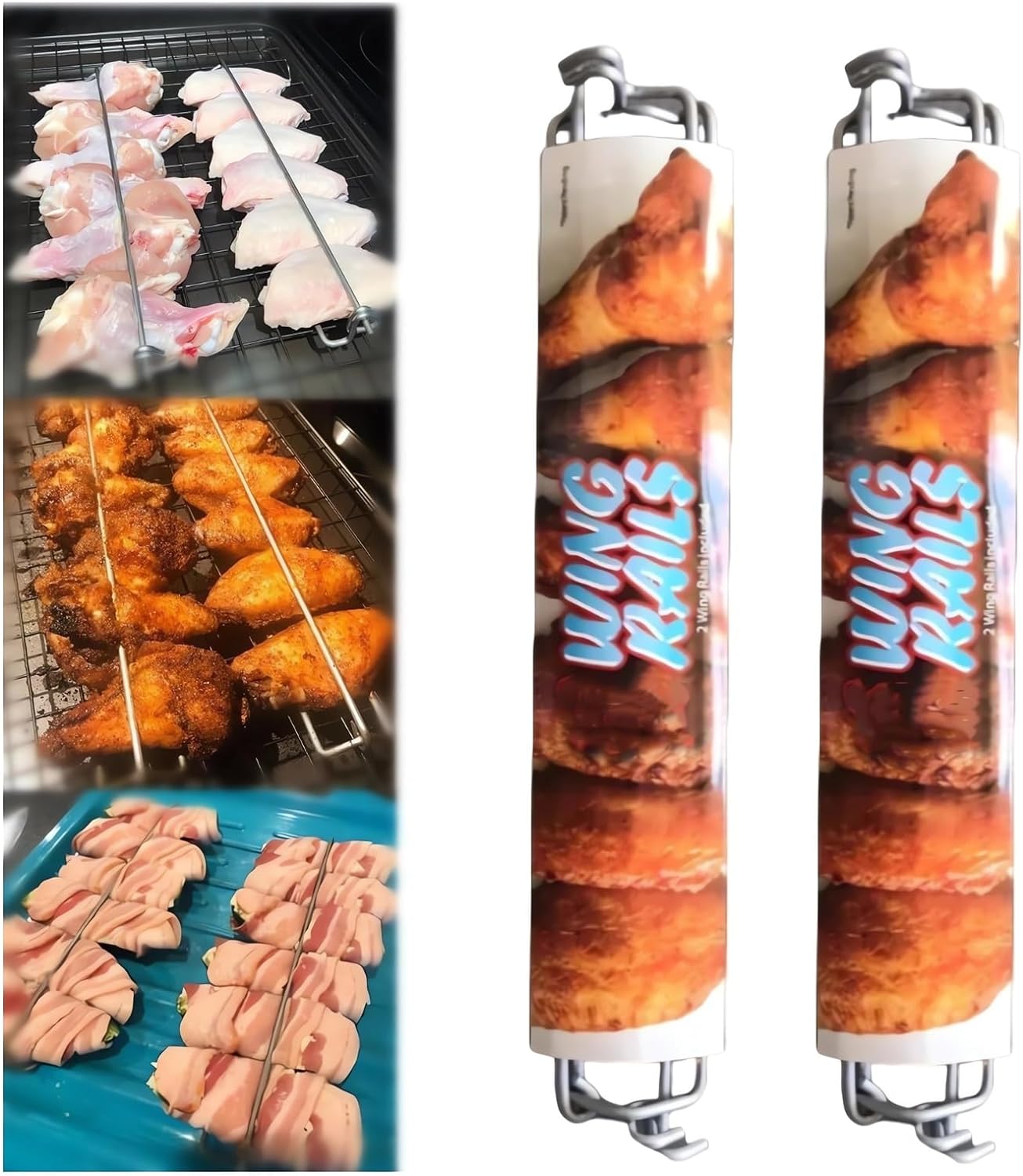 Wing Rails Make It Easier to Grill Your Chicken Wings Rack 2024