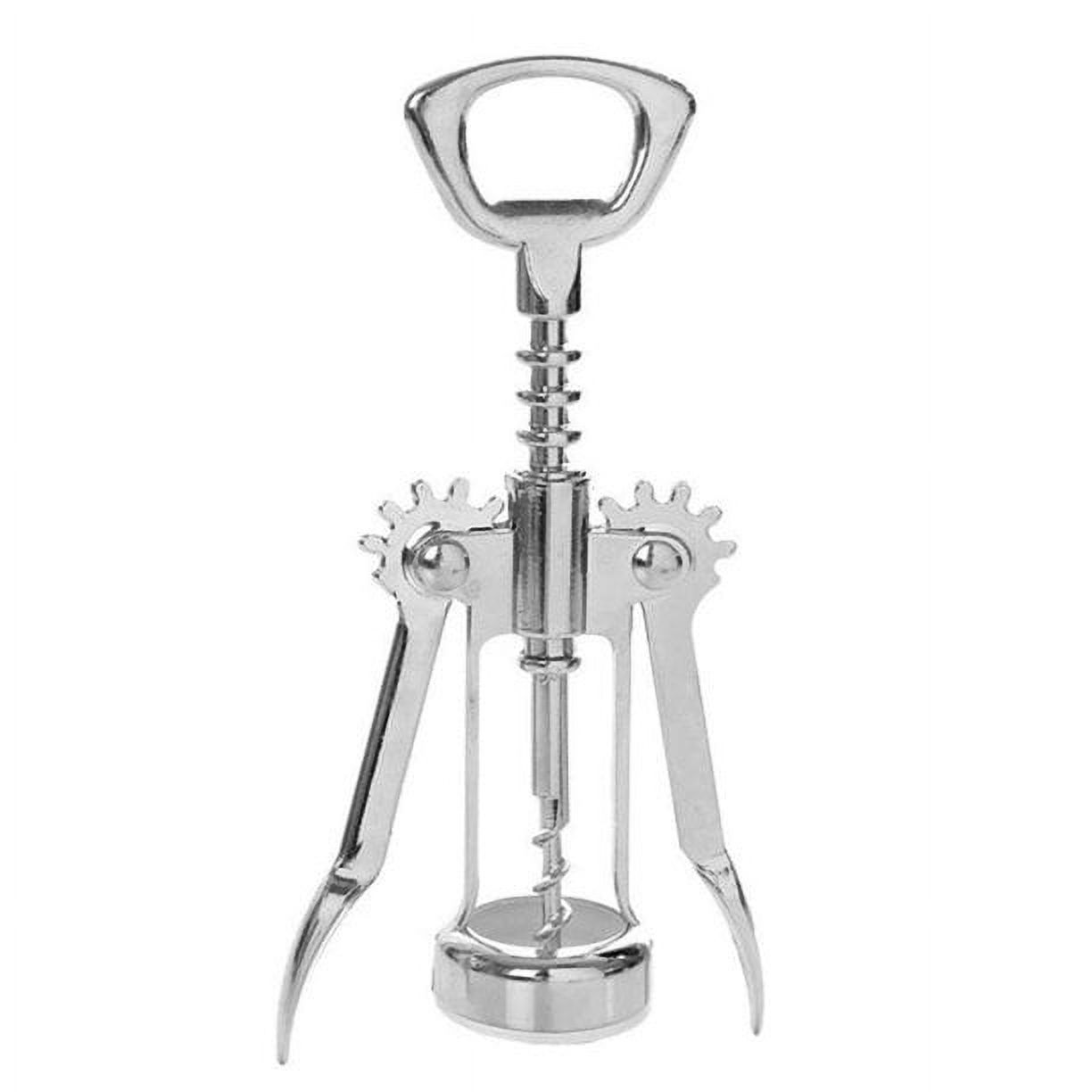 Wing Style Corkscrew & Bottle Opener Chrome Finish EasyToUse Hand