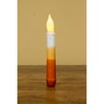 thumbnail image 1 of Wing Tai Trading Candy Corn LED Taper Candle, Orange, 1 of 1