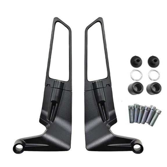 Wing Type Rear View Mirror for Yamaha, Hero, Honda, Suzuki, Duke, MT-15, Apache 200, Royal enfield(Set of 2