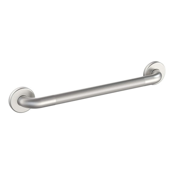 WingIts WGB5SSKN18 STANDARD Grab Bar, Diamond Knurled Grip, Concealed Mount, Satin Knurled Stainless Steel, 18-Inch Length by 1.25-Inch Diameter CA1