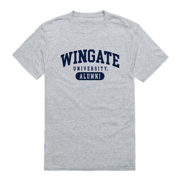 Wingate University Bulldogs Alumni T-Shirt, Heather Grey - Extra Large