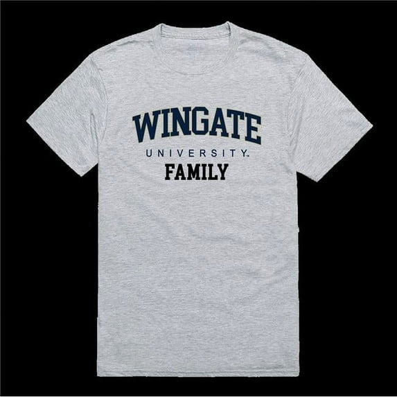 Wingate University Bulldogs Family T-Shirt, Heather Grey - 2XL