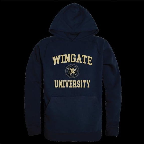 Wingate University Bulldogs Seal Hoodie, Navy - Medium