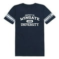 thumbnail image 1 of Wingate University Bulldogs Women Property Football T-Shirt, Navy - Small, 1 of 1