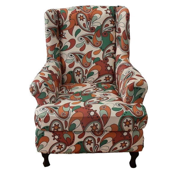 Wingback Chair Covers 13 Piece, Stretch Slipcover, Chair Slipcovers With Arms