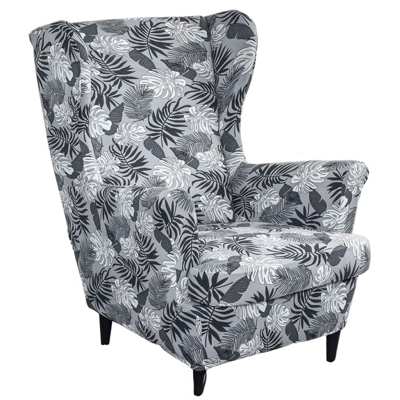 Wingback Chair Slipcover Stretch Wing Chair Covers Slipcover 2 Piece Sofa Cover-AR-standard