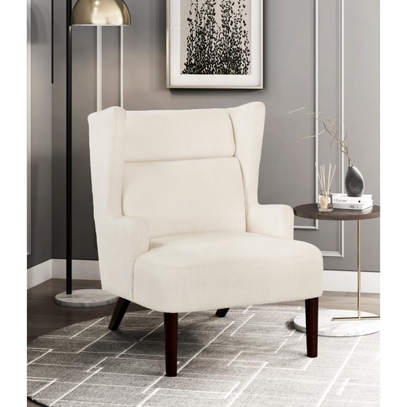 Wingback Design with Chenille Fabric / Sophisticated Focal Point in Living Area