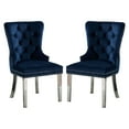 thumbnail image 1 of Wingback Dining Chairs 2, Blue, Button Back, Legs & Intriguing Trim Of 2 In With Manifest, 1 of 2