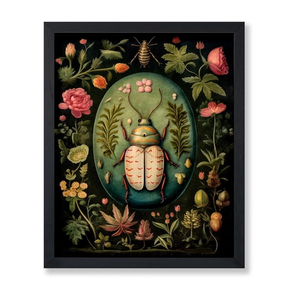 Winged Beetle Beetle Print Insect Art Trendy Art Gift For Animal Lover Decor For Office Living Room