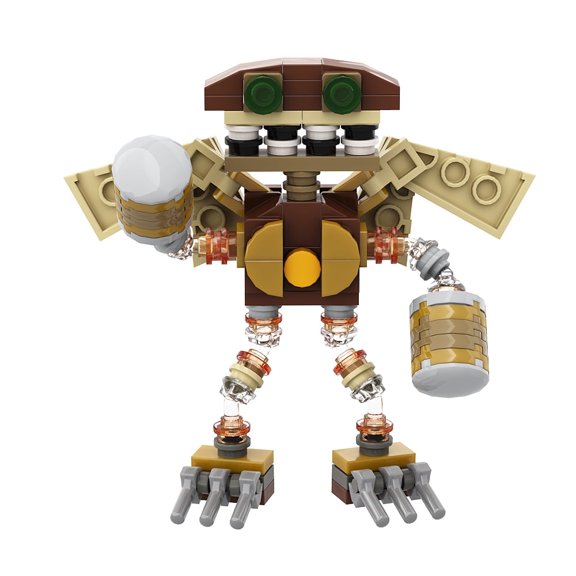 Winged Cartoon Musical Creature Building Blocks Set Fantasy Character MOC Bricks Toys 104pcs