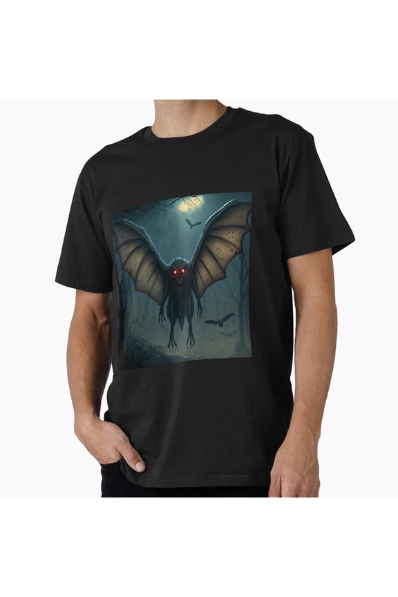 Winged Creature Monster Design Premium Graphic Apparel Unisex T-Shirt, up to size 5XL