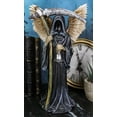 thumbnail image 1 of Winged Death Angel Grim Reaper with Scythe And Silver Toll Bell Figurine, 1 of 8