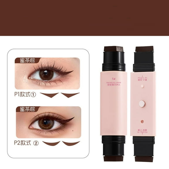 Winged Eyeliner, Double-Ended with Left/Right Wing Tips, Quick Drying Waterproof & Smudge-Proof Long-Lasting Gel Eyeliner for Beginners & All Levels