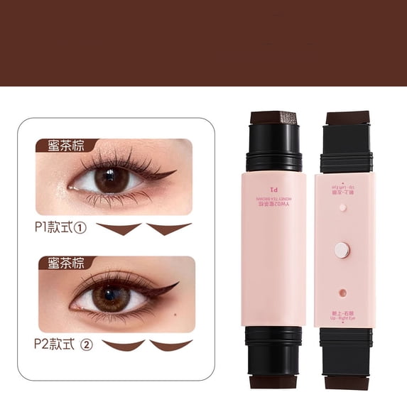 Winged Eyeliner, Double-Ended with Left/Right Wing Tips, Quick Drying Waterproof & Smudge-Proof Long-Lasting Gel Eyeliner for Beginners & All Levels