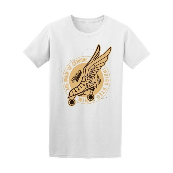 Winged Roller Skate T-Shirt Men -Image by Shutterstock, Male 4X-Large