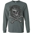 thumbnail image 1 of Winged Skull Graphic T-shirt Long Sleeve Mens, 1 of 1