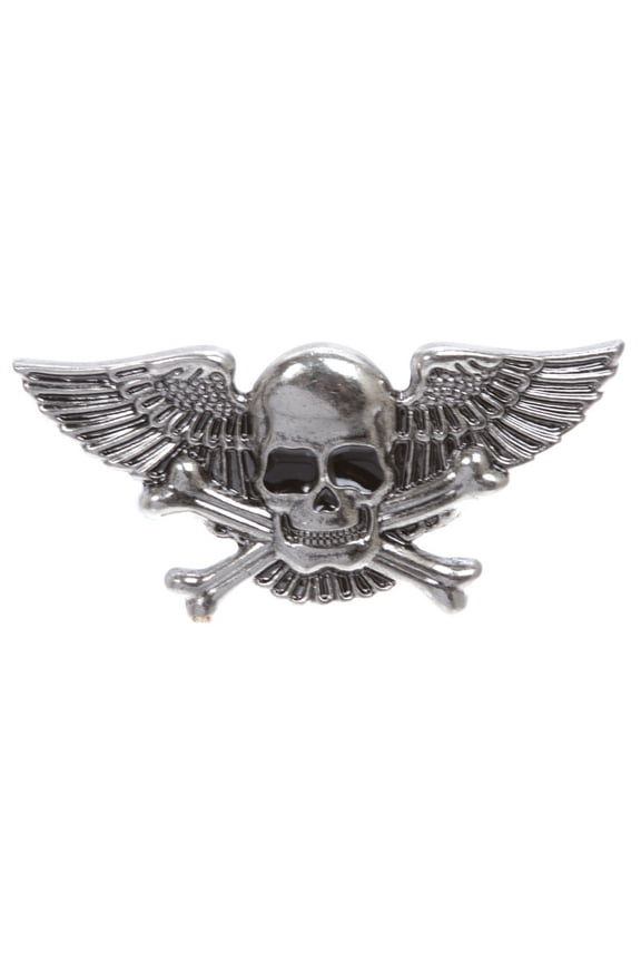 Winged Skull and Cross Bone Pirate Belt Buckle