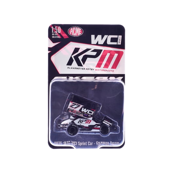 Winged Sprint Car #27 Emerson Axsom "WCI - KPM" White (2026) 1/50 Diecast Model Car by ACME