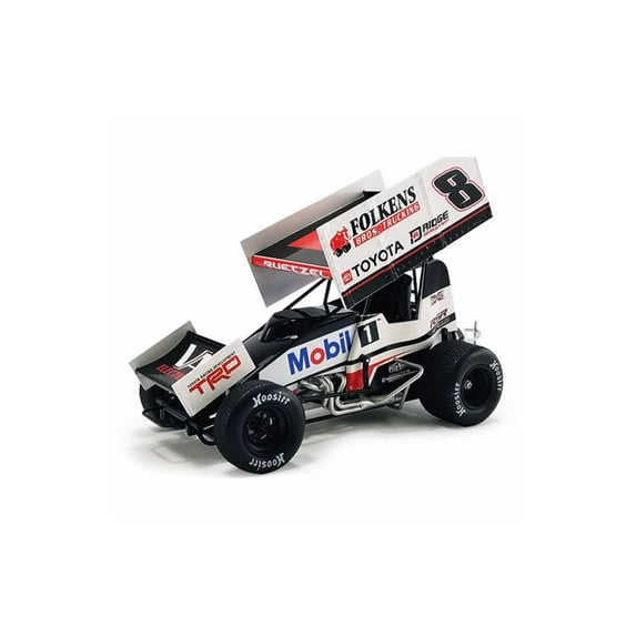 Winged Sprint Car, #8 Aaron Reutzel - Acme A1822015 - 1/18 Scale Diecast Model Toy Car