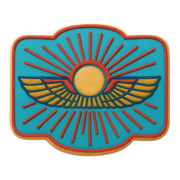 Winged Sun Disk Cookie Cutter - 4x3" Creative Kitchen Design